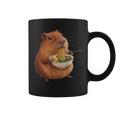 Kawaii Capybara Eating Ramen Noodles Anime Japanese Coffee Mug
