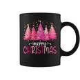 Merry And Bright Pink Christmas Tree Pink Christmas Tree Coffee Mug