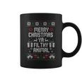 Merry Christmas Animal Filthy Ya Xmas Pajama Ugly Sweater Coffee Mug