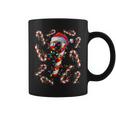 Red And White Candy Cane Santa Christmas Xmas Lights Coffee Mug