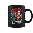 Retro Skibidi Rizzmas Santa Clause Skating Board Xmas Coffee Mug