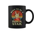 To Be Rockstar Heavy Metal Hand Hornintage Retro Born Tassen