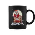 Santa Claus Pooping Down The Chimney Christmas Meme Coffee Mug