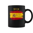 Spain Flag Brush Stroke Style Tassen