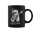 Vintage Capybara Playing Guitar Retro Capybara Rock Music Coffee Mug