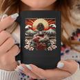 Art Japonaisintage Coucher De Soleil Montagne Floral Geisha Tasse Cadeaux drôles