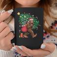 Bigfoot Santa Christmas Tree Lights Xmas Boys Sasquatch Coffee Mug Funny Gifts