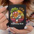 Carroty Kid Retro Karate Vegetable Pun Graphic Print Coffee Mug Unique Gifts