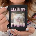 Cat Certified Freak Tassen Lustige Geschenke