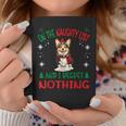 Cute Cardigan Welsh Corgi Dog Christmas On The Naughty List Coffee Mug Unique Gifts