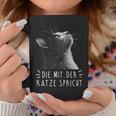 Die Mit Der Katze Sprechen Tassen Lustige Geschenke