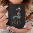 Doberman Santa Christmas Lights Dog Coffee Mug Funny Gifts
