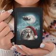 Cat Selfie Santa Moon Xmas Christmas Coffee Mug Personalized Gifts