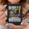 Ich Bin Baggerfahrer Construction Worker Digger Tassen Lustige Geschenke