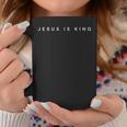 Jesus Is King Subtle Christian Minimalist Religious Coffee Mug Personalized Gifts