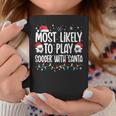 Most Likely To Play Soccer With Santa Christmas Boys Coffee Mug Personalized Gifts