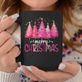 Merry And Bright Pink Christmas Tree Pink Christmas Tree Coffee Mug Personalized Gifts