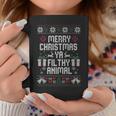 Merry Christmas Animal Filthy Ya Xmas Pajama Ugly Sweater Coffee Mug Unique Gifts