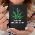 Merry Highnacht Christmas Hemp Leaf Word Game Tassen Lustige Geschenke