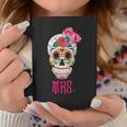 Mrs Sugar -Intage Avec Tête De Mort Dia De Los Muertos Mariée Tasse Cadeaux drôles
