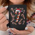 Red And White Candy Cane Santa Christmas Xmas Lights Coffee Mug Funny Gifts