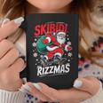 Retro Skibidi Rizzmas Santa Clause Skating Board Xmas Coffee Mug Personalized Gifts