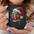 Santa Sports Christmas Football Player For Boys Coffee Mug Unique Gifts