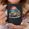 School Bus Christmas Tree Cute Santa Hat Lights Xmas Coffee Mug Personalized Gifts