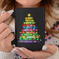 Teacher Crayon Christmas Tree Lights Student School Xmas Coffee Mug Personalized Gifts