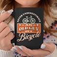 Never Underestimate An Old Man On A Bicycle Witty Cycling Coffee Mug Funny Gifts