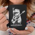 Vintage Capybara Playing Guitar Retro Capybara Rock Music Coffee Mug Funny Gifts