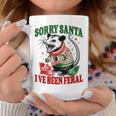 Sorry Santa I've Been Feral Opossum Possum Christmas Coffee Mug Personalized Gifts