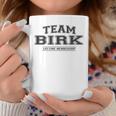 Team Birk Proud Surname Last Name Gray Tassen Lustige Geschenke