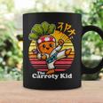 Carroty Kid Retro Karate Vegetable Pun Graphic Print Coffee Mug Gifts ideas