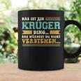 Damen Das Ist Ein Krüger Ding Spruch Für Familie Krüger Mit-Ausschnitt Tassen Geschenkideen