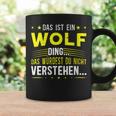 Damen Das Ist Ein Wolf Ding Spruch Für Familie Wolf Mit-Ausschnitt Tassen Geschenkideen