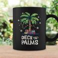 Deck The Palms Family Vacation Tropical Palm Tree Christmas Coffee Mug Gifts ideas