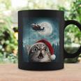 Cat Selfie Santa Moon Xmas Christmas Coffee Mug Gifts ideas