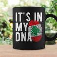 It's In My Dna Lebanon Flag Fingerprint Tassen Geschenkideen