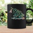 Meowy Cat Pushing Christmas Tree Cats Xmas Pajamas Coffee Mug Gifts ideas