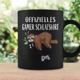 Gamer Pyjamas Sloth Gamingideo Player Tassen Geschenkideen