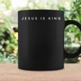 Jesus Is King Subtle Christian Minimalist Religious Coffee Mug Gifts ideas