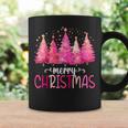 Merry And Bright Pink Christmas Tree Pink Christmas Tree Coffee Mug Gifts ideas