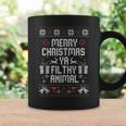 Merry Christmas Animal Filthy Ya Xmas Pajama Ugly Sweater Coffee Mug Gifts ideas