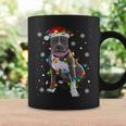 Pitbull Dog Santa Christmas Tree Lights Pajama Xmas Coffee Mug Gifts ideas
