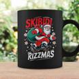 Retro Skibidi Rizzmas Santa Clause Skating Board Xmas Coffee Mug Gifts ideas