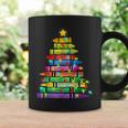 Teacher Crayon Christmas Tree Lights Student School Xmas Coffee Mug Gifts ideas