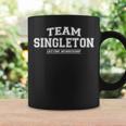 Team Singleton Stolzer Familiennachname Nachname Geschenk Tassen Geschenkideen