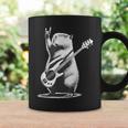 Vintage Capybara Playing Guitar Retro Capybara Rock Music Coffee Mug Gifts ideas