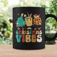Vintage Groovy Christmas Santa Claus Christmas Vibes Coffee Mug Gifts ideas